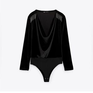 Zara Velvet bodysuit